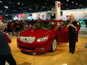 red Buick Lacrosse sedan