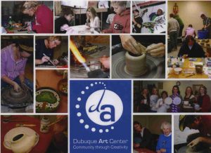 copy of a postcard from the Dubuque Art Center