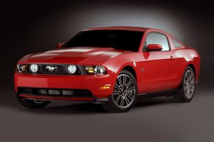 red 2010 Ford Mustang