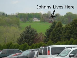 Johnny Kramer's house as seen from the Runde Chevrolet parking lot