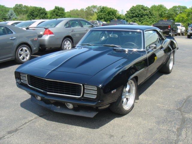 black 1968 Chevy Camaro