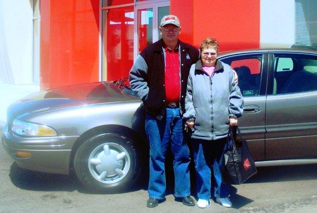 the Sefzik family in front of their great new car