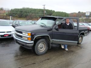 Carl with his old truck