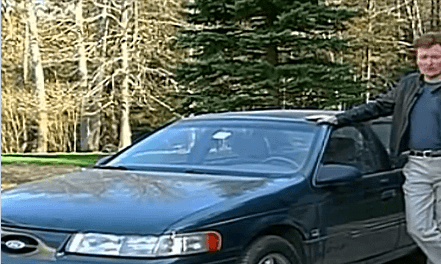 Conan Obrien with his Ford Taurus SHO