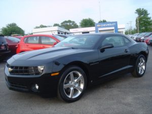 new black Camaro purchased by Mardy Gilyard