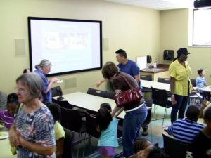 classroom filled with people at the facility