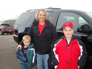 The Neelan family - owners of a new Chevy Tahoe