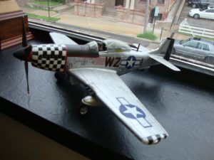 model of an old airplane