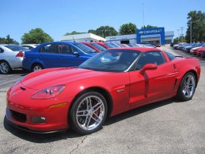 Red Corvette Z06 - favorite car of Brian Pinch