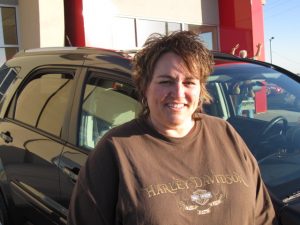 Noreen LaFrenz, who found a good used vehicle at Runde's