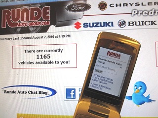 comparative view of the Runde mobile website versus the Runde desktop website