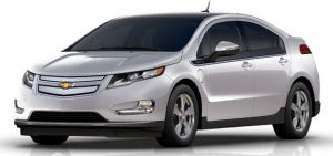 silver Chevy Volt sedan