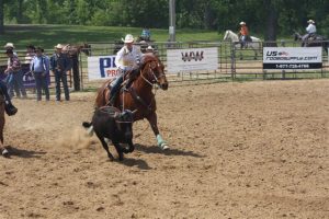 action photo from the Wisconsin Regional High School Rodeo