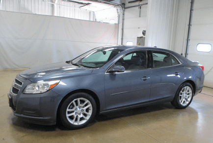 blue 2013 Chevy Malibu sedan