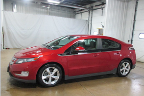 red Chevy Volt