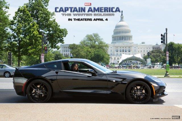 black Corvette used in new Captain America movie