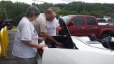 Mark Fleege providing a Corvette demonstration