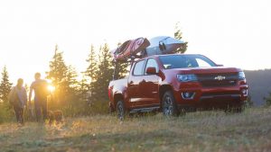 New Chevy Colorado driving off-road