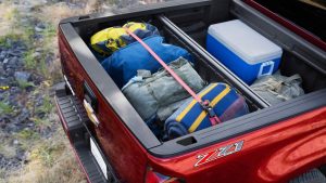 Gear On Organizer in the bed of a Colorado