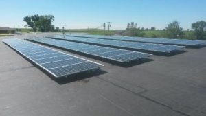 roof mounted solar panels