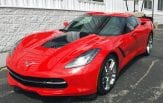 red Corvette purchased from Chevy dealer serving Galena Illinois