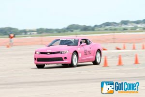 Liza's pink Chevy Camaro