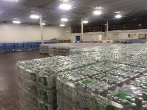 Hundreds of Cases of bottled water