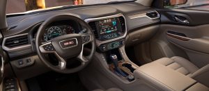 interior of the new GMC Acadia