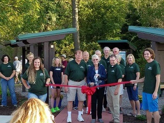 Rountree Branch Trail ribbon cutting ceremony