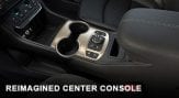 center console with cupholders