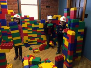 kids playing with legos at Matter Adventures in Dubuque