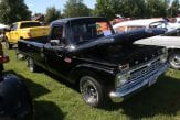 black Ford antique truck