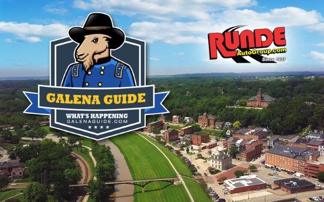 Galena Guide graphic for what's happening in the Galena IL area