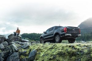 Ford Ranger on the top of a hill