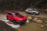 2019 Jeep Cherokee on rocky terrain