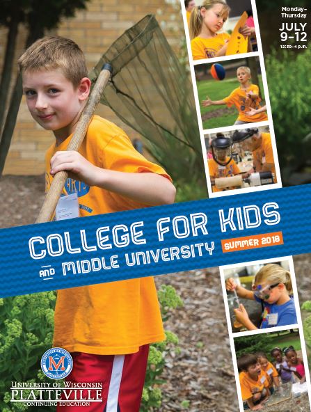 college for kids brochure