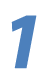 image of the numeral 1