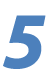 image of the numeral 5