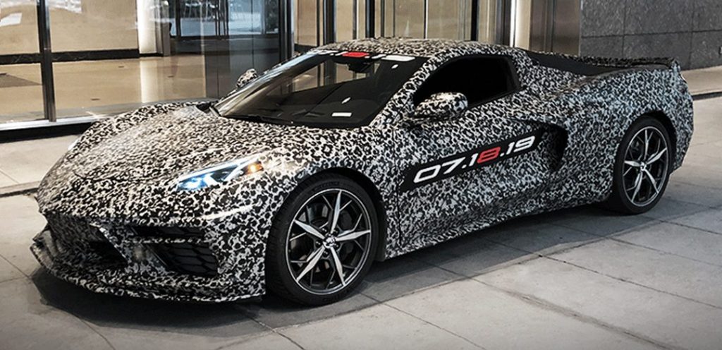 next generation mid-engine Corvette Stingray profile