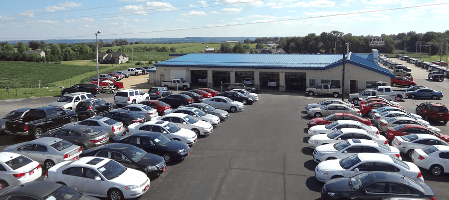 Runde PreDriven Dealership Lot near Dubuque