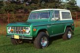 Vintage green Ford Bronco