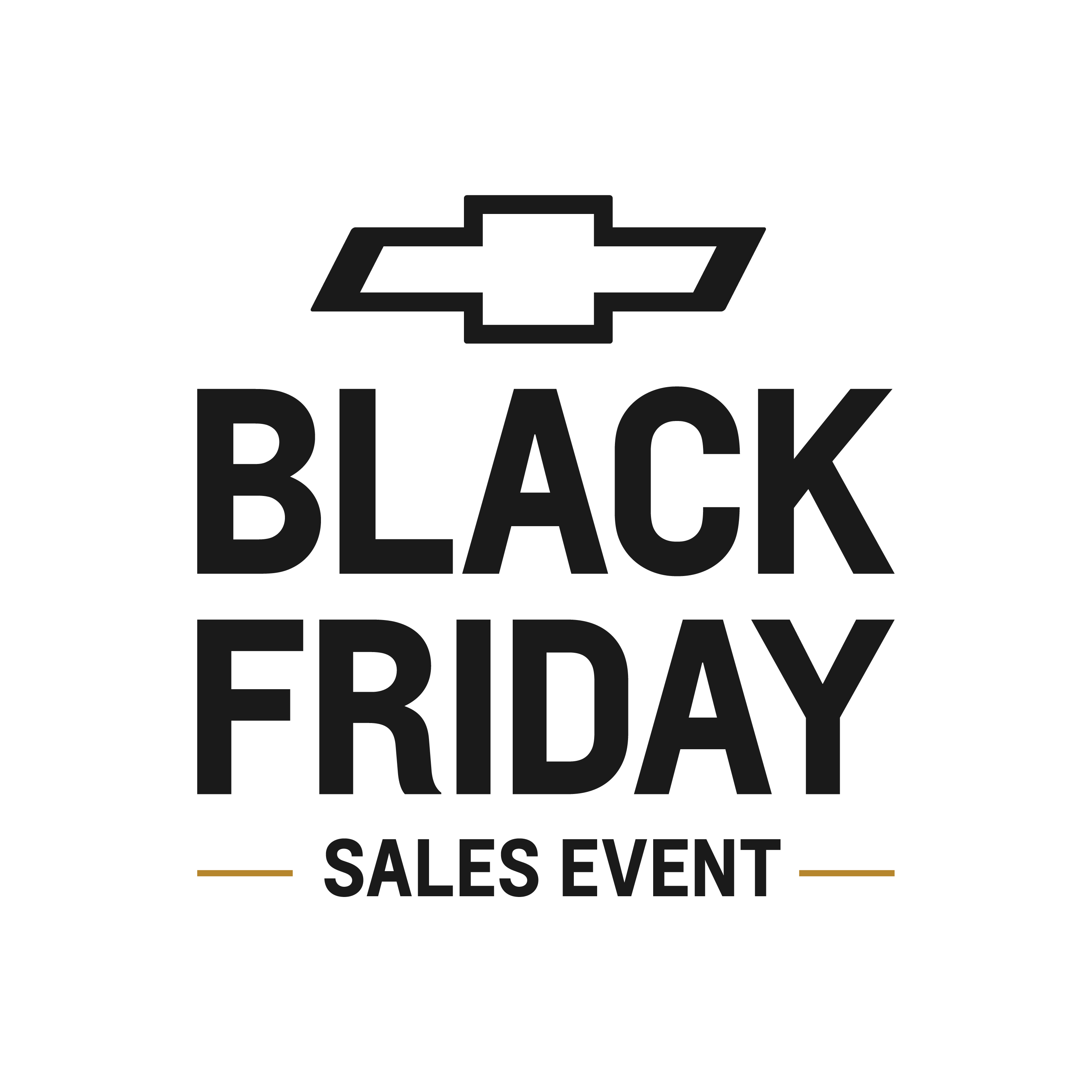 Chevy Logo with black Friday sales event message