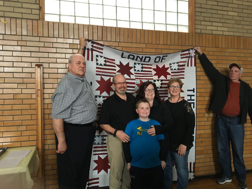 Joe Haverland and his immediate family