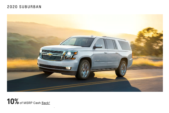 New Chevy Suburban Specials