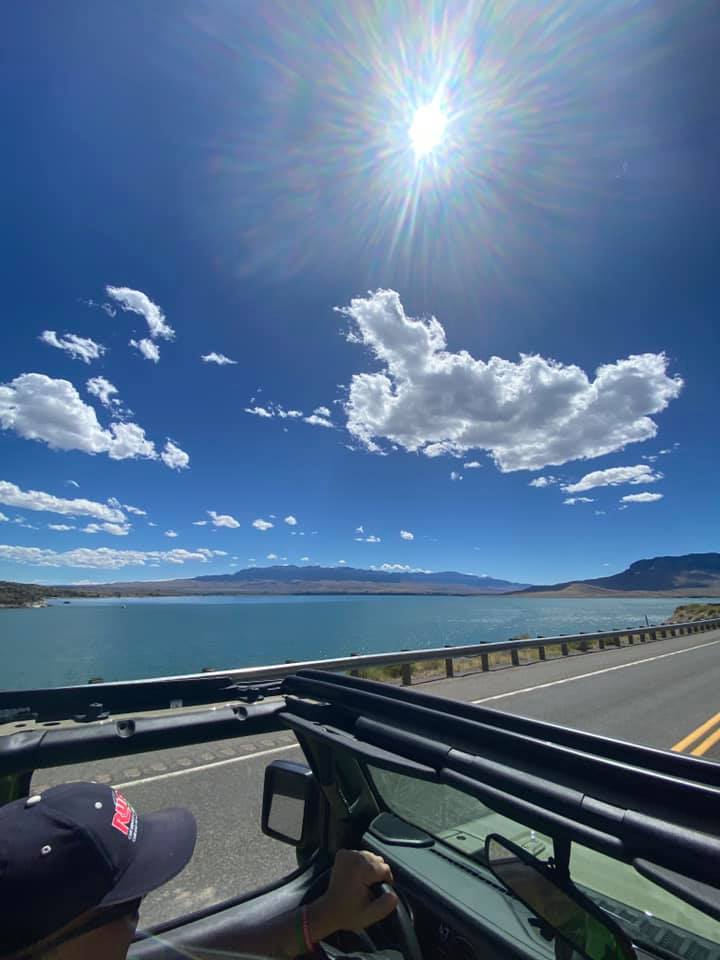 Jeep adventure top down