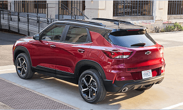 2021 red Chevy Trailblazer