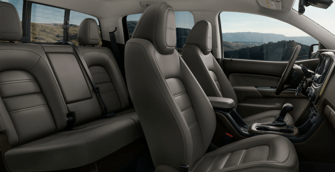 Dubuque new GMC Canyon interior side view