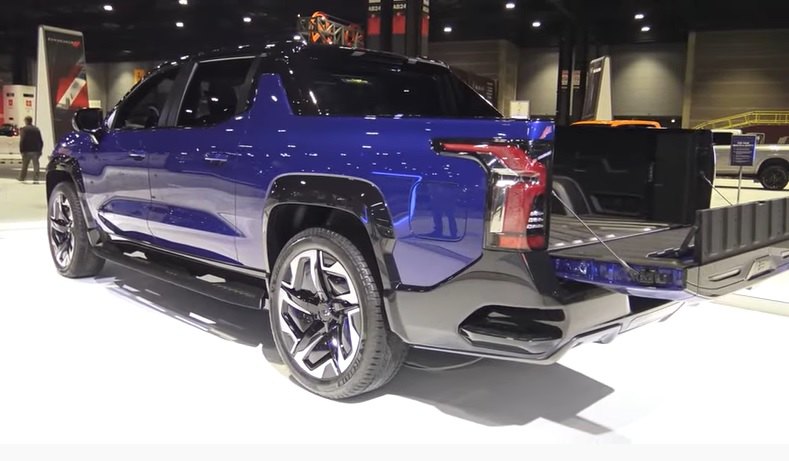 blue Silverado back