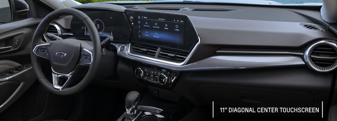 2024 Trax dash with 11-inch infotainment screen