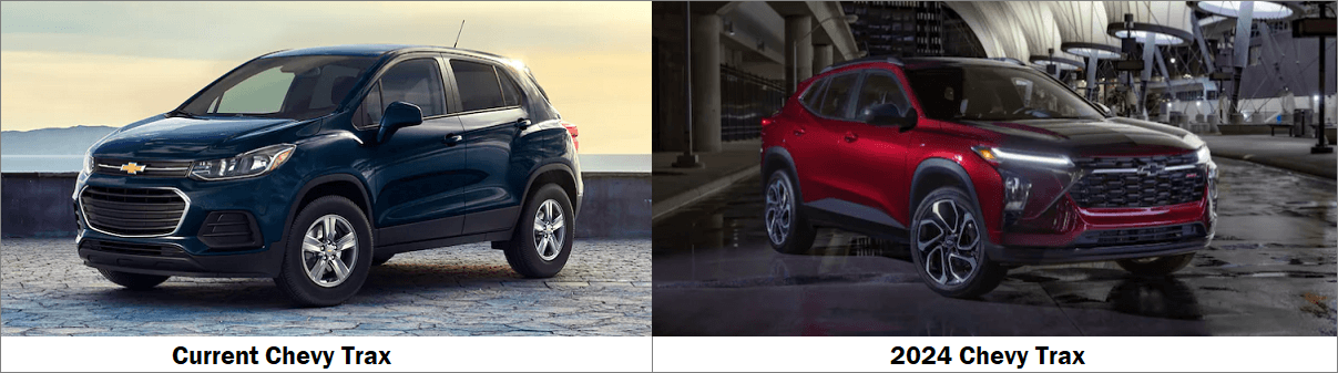 old trax compared to the all-new trax